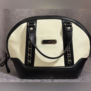 Sharif 1827 Black and White Women's Bag